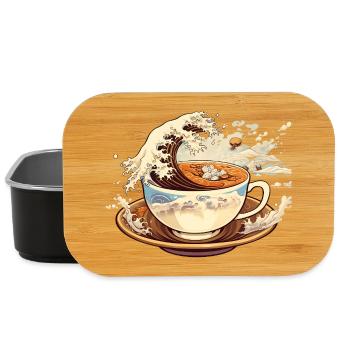 La Grande Vague du Café - Boîte à goûter - noir - Devant