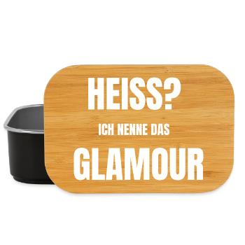 Heiss? Ich nenne das Glamour - Lunch Box - Schwarz - Vorne