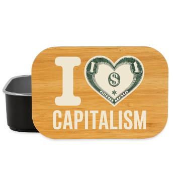 I Love Capitalism Entrepreneurs Stocks Capitalism - Lunch Box - black - Front