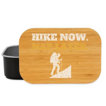 Hike Now Nap Later - Lunch Box - black - Front