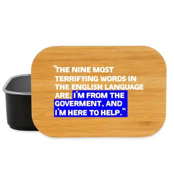 Paradoxical State Aid Quotes - Lunch Box - black - Front