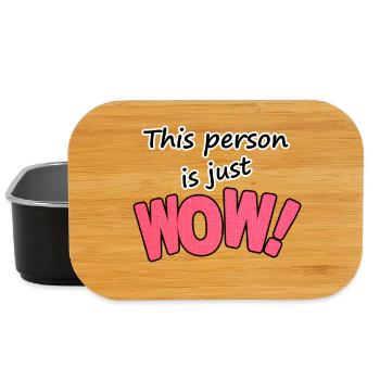 This person is just WOW - Lunch Box - black - Front