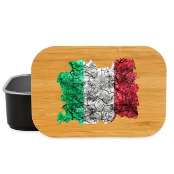 Italie Vintage Drapeau - Boîte à goûter - noir - Devant