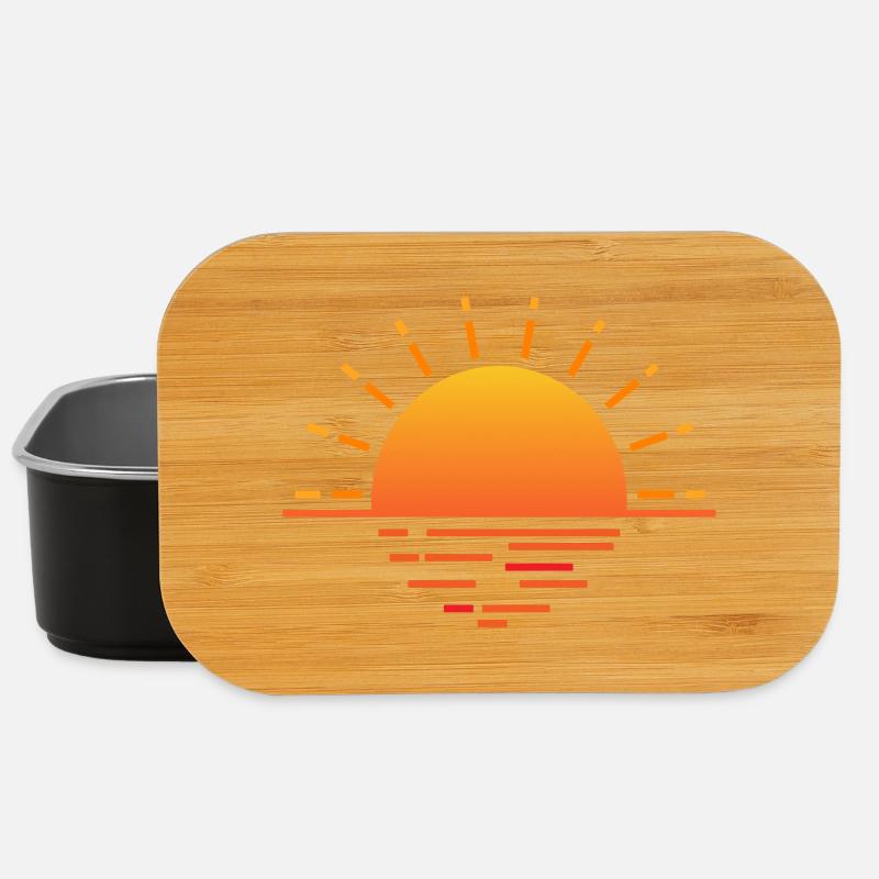 sunset - Lunch Box - black