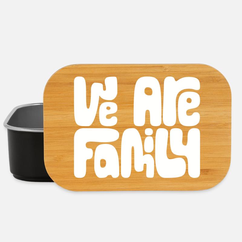 We are Family - Lunch Box - Schwarz
