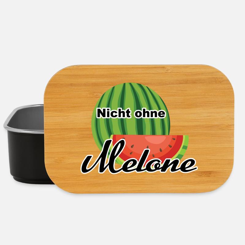 Melone Wassermelone Somme - Lunch Box - Schwarz