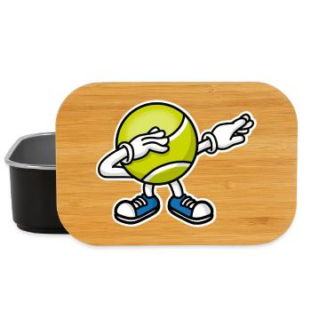 Dab dabbing tennis ball﻿ - Lunch Box - black - Front