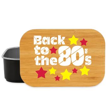 Fête des années 80, chemise amusante, retour aux années 80.. (25) - Boîte à goûter - noir - Devant