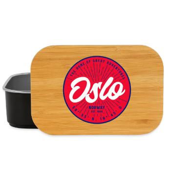 Oslo Norvège - Boîte à goûter - noir - Devant