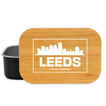 Leeds Skyline Silhouette Druck - Lunch Box - Schwarz - Vorne