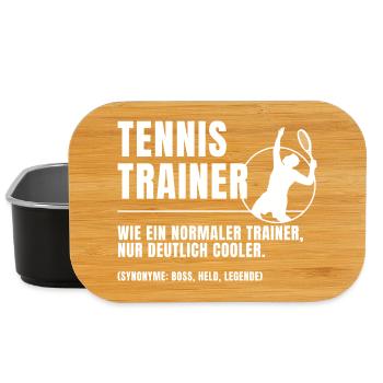 Tennis Trainer Definition - Lunch Box - Schwarz - Vorne