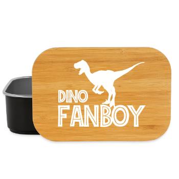 Dino Fanboy Pour Fan De Dinosaures - Boîte à goûter - noir - Devant