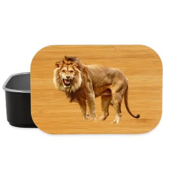 Lion - Lunch Box - black - Front
