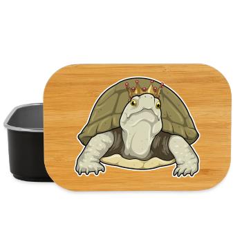 Couronne de Tortue - Boîte à goûter - noir - Devant