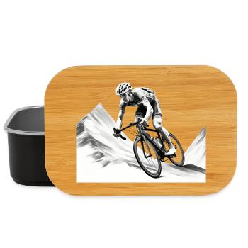 Rennrad Fahren Bergtour Biken Und Downhill Fahren - Lunch Box - Schwarz - Vorne