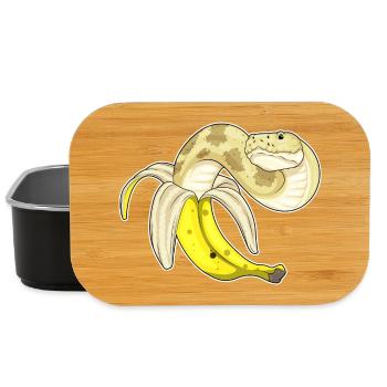 Schlange Banane - Lunch Box - Schwarz - Vorne