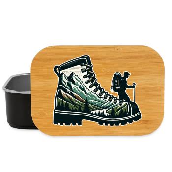 Chaussure randonnée Montagne Trekkeur Randonneur - Boîte à goûter - noir - Devant