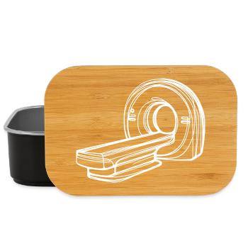 Radiologie-MRT-Scanner One Line Art Manip Radio - Lunch Box - Schwarz - Vorne