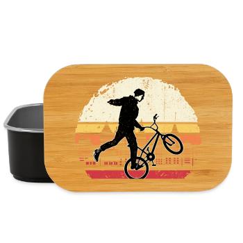 Sunset BMX Wheelie Silhouette - Lunch Box - Schwarz - Vorne