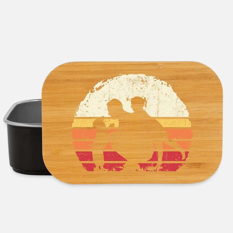 Sunset Trio Silhouette - Lunch Box - Schwarz