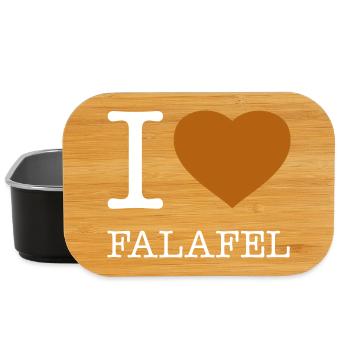 J’ADORE LES FALAFELS - Boîte à goûter - noir - Devant