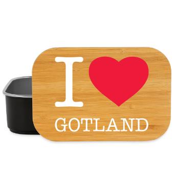I LOVE GOTLAND - Lunch Box - Schwarz - Vorne