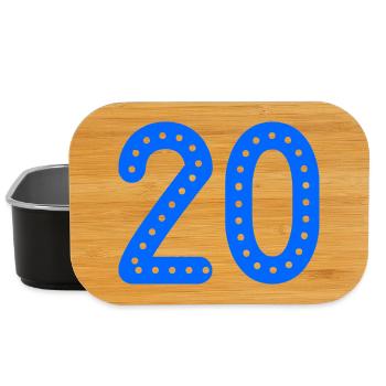 20. 20 JAHRE. 20-JÄHRIGES JUBILÄUM. 20-JÄHRIGES JUBILÄUM. - Lunch Box - Schwarz - Vorne