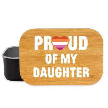 LGBT Pride Month - Stolz auf meine Tochter - Lunch Box - Schwarz - Vorne