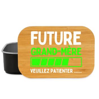 Werdende Großmutter - Lunch Box - Schwarz - Vorne