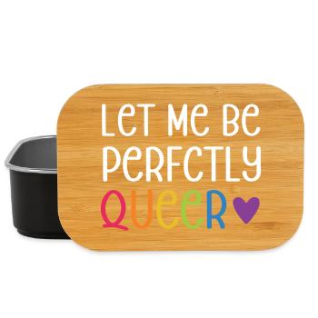 LGBT Pride Month - Let Me Be Perfectly Queer - Lunch Box - black - Front