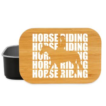 Équitation - Boîte à goûter - noir - Devant