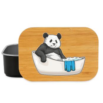 Panda Baden Badewanne - Lunch Box - Schwarz - Vorne