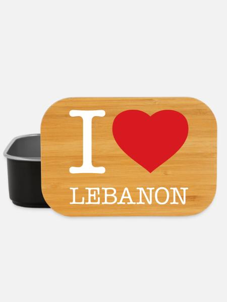 J’ADORE LE LIBAN - Boîte à goûter - noir