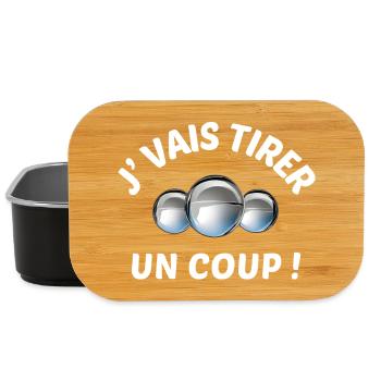 Petanque-Kugeln, Petanque, Schalen - Lunch Box - Schwarz - Vorne