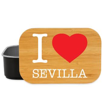 I LOVE SEVILLA Spain Spanien - Lunch Box - Schwarz - Vorne