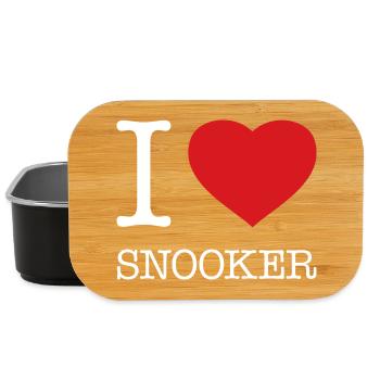 I LOVE SNOOKER - Lunch Box - black - Front