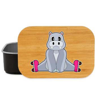 Hippopotamus Patins en ligne - Boîte à goûter - noir - Devant