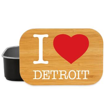 I LOVE DETROIT - Lunch Box - Schwarz - Vorne