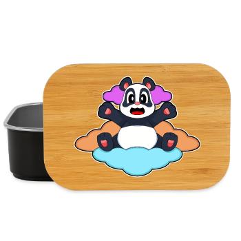 Panda Clouds - Lunch Box - black - Front