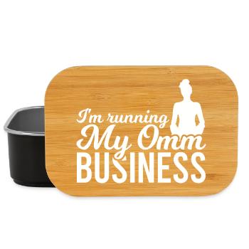 Yoga Teacher Joke - Lunch Box - black - Front