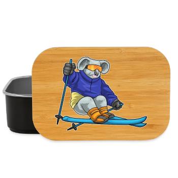Koala Skier Ski Sports d’hiver - Boîte à goûter - noir - Devant