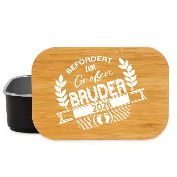 Befördert zum großen Bruder 2026 - Lunch Box - Schwarz - Vorne