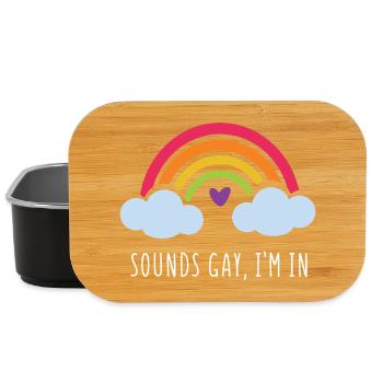 LGBT Pride Month - Klingt schwul, ich bin dabei - Lunch Box - Schwarz - Vorne