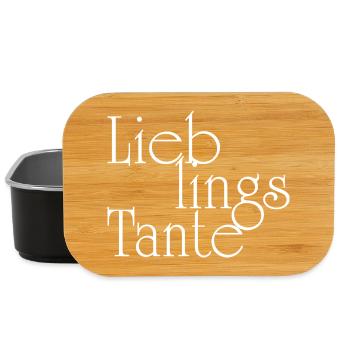 Tante préférée - Tante - Boîte à goûter - noir - Devant