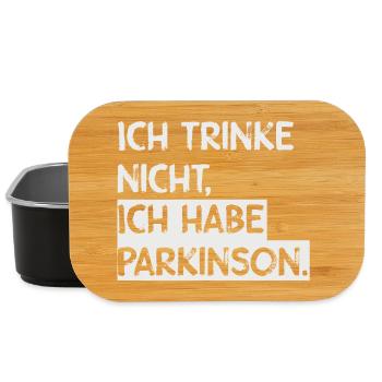 Ich trinke nicht, ich habe Parkinson. - Lunch Box - Schwarz - Vorne