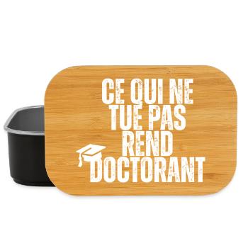 Was nicht tötet, macht dich zum Doktoranden - Lunch Box - Schwarz - Vorne