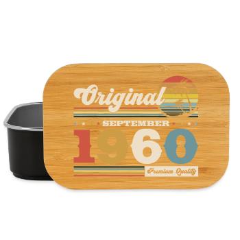 65th birthday Original September 1960 - Lunch Box - black - Front