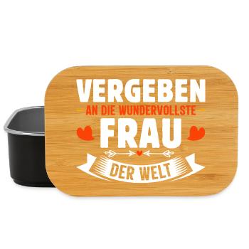 Malle VERGEBEN AN DIE WUNDERVOLLSTE FRAU - Lunch Box - Schwarz - Vorne