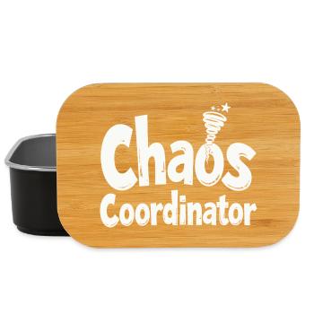 Coordinateur du Chaos - Drôle de dicton - Boîte à goûter - noir - Devant