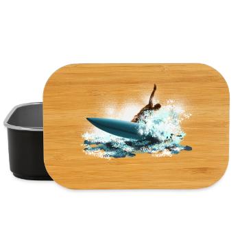 Surfer Storm Wave Surfer - Lunch Box - black - Front